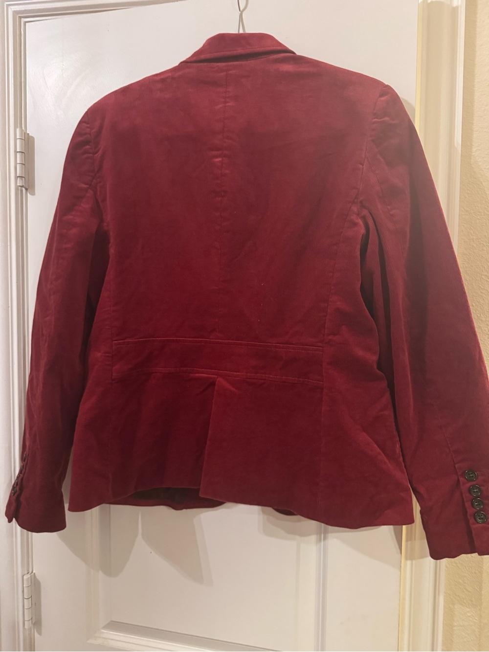 Talbots Deep Red Corduroy Blazer Jacket - Picture 4 of 4